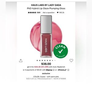 Haus Labs Lip Oil - Guava